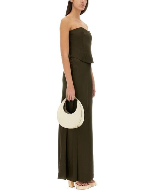 Staud Green Silk Skirt