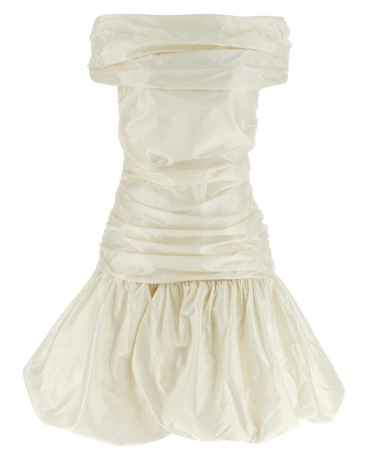 ROTATE BIRGER CHRISTENSEN White 'Off Shoulder' Dress