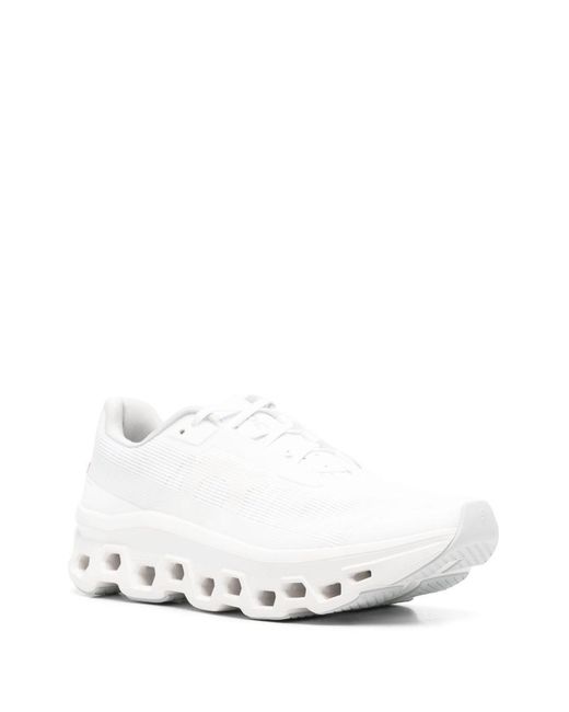 On Shoes White Trainers Cloudmonster Void Recycled Polyester for men