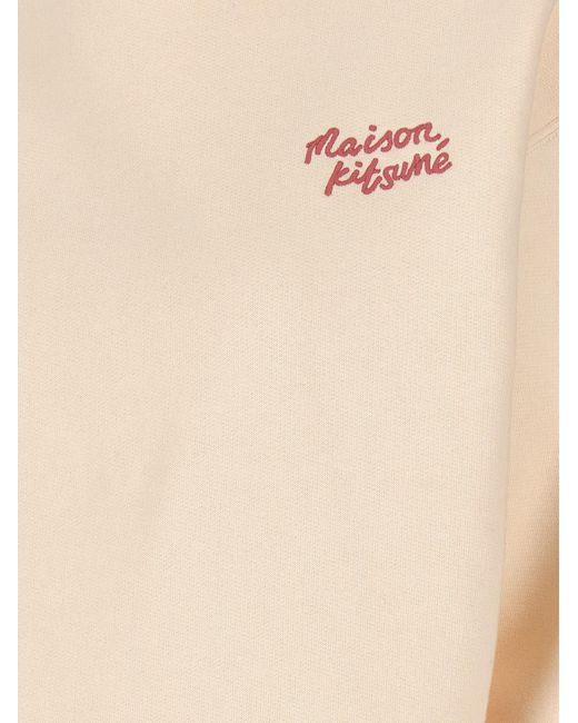 Maison Kitsuné Natural ' Handwriting' Sweatshirt