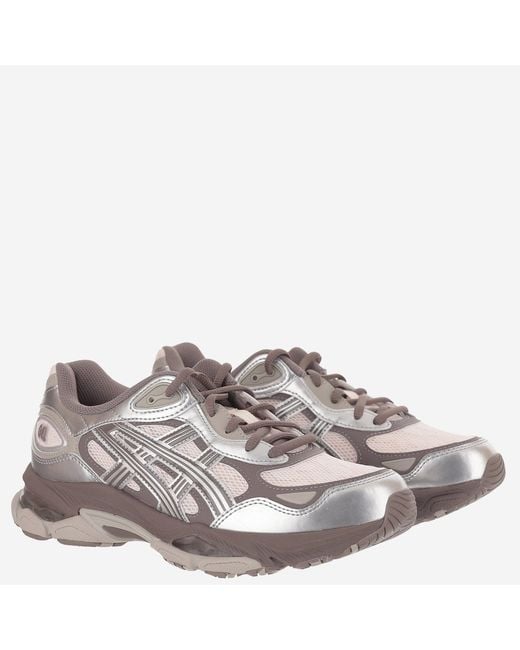 Asics Gray Sneakers Gel-Nyc 2.0 Rubber And Textile Trainers