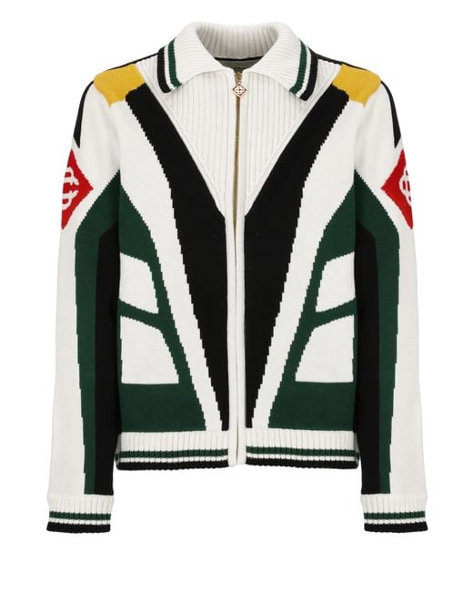 Casablancabrand Green Casa Racing Jacket for men