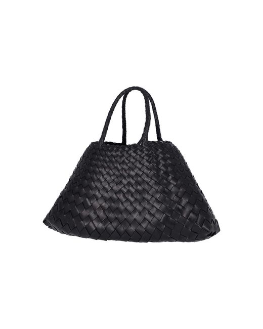 Dragon Diffusion Black Santa Croce Small Tote Bag