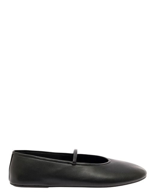 Jeffrey Campbell Black Ballet Flats With Almond Toe