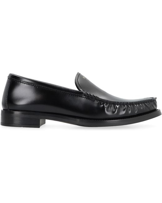 Prada Black Leather Loafers Calf