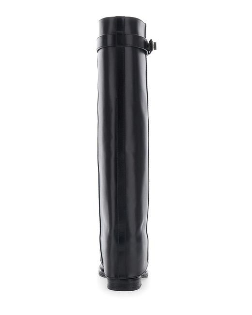 Via Roma 15 Black Boots Leather Smooth