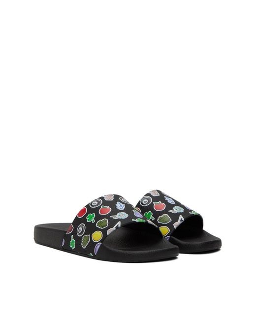 J.W. Anderson Multicolor Sticker Logo Slides Sandals