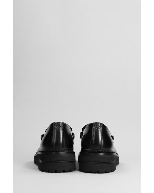 Giorgio Armani Black Loafers for men
