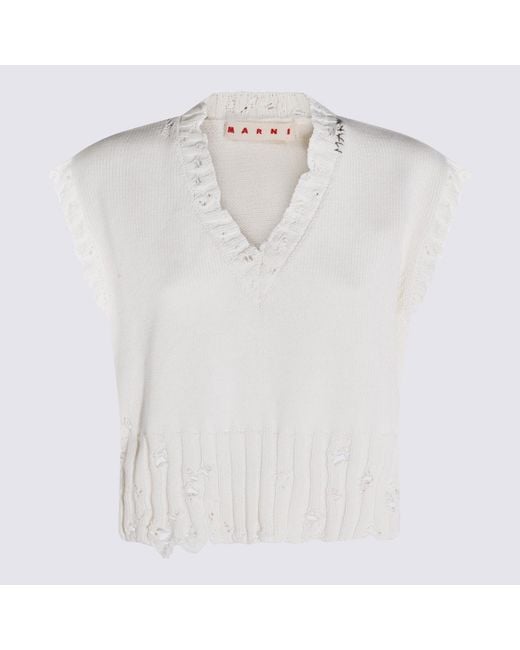 Marni White Sweaters _Co