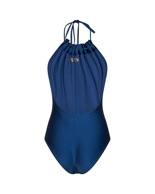Zimmermann Blue One-Piece Swimsuit Aster Dark Cobalt Polyamide Swimwear