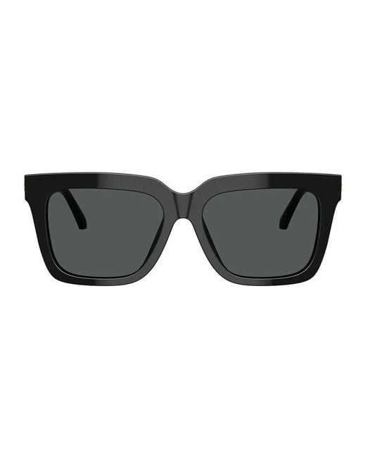 Versace Black Sunglasses Square Full Rim, Havana Frame And Lens Ve4498Gb1-87