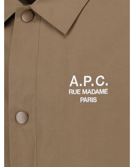 A.P.C. Green Jackets Polyester for men