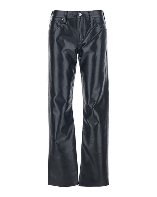 Agolde Blue Pants With Belt Loops