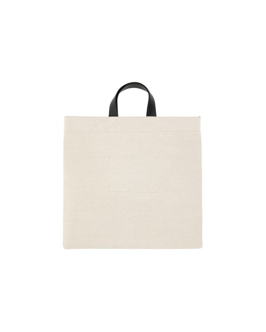 Jil Sander White Shopping Bag