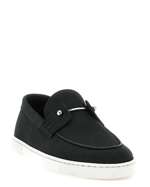 Christian Louboutin Black 'Chambeliboat' Loafers for men