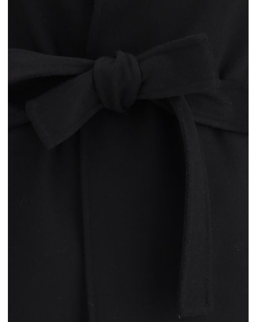 Aftercoat Black Long Robe Coat