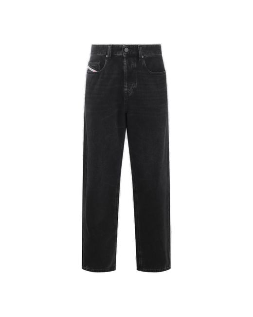 DIESEL Black 2001 D-macro Straight Jeans for men