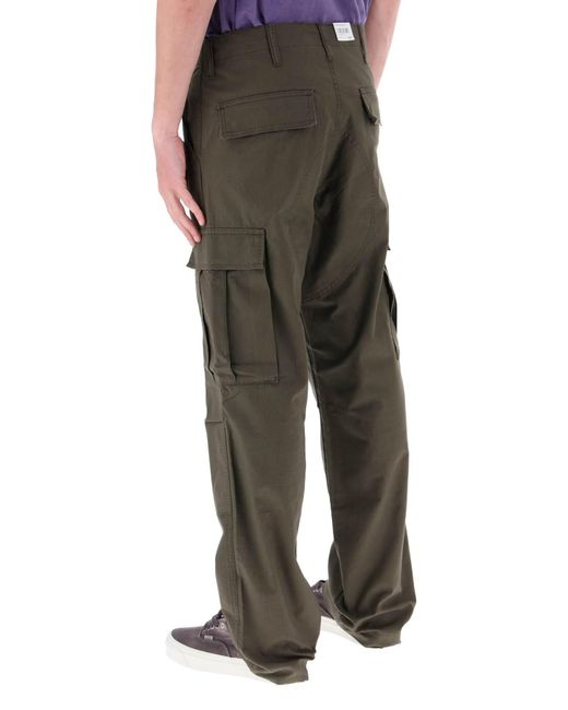 Carhartt Gray Ripstop Cotton Cargo Pants for men
