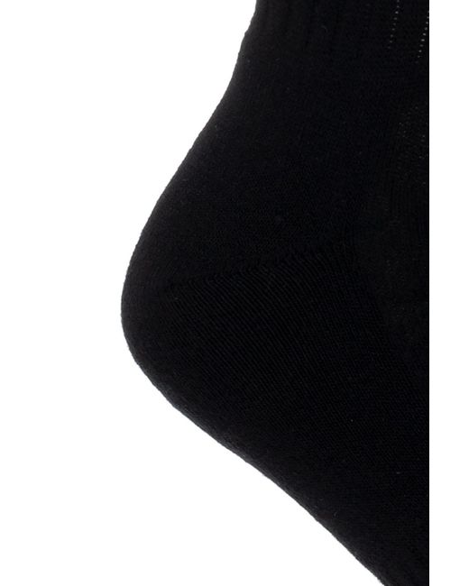 Marcelo Burlon Black Socks With Logo for men