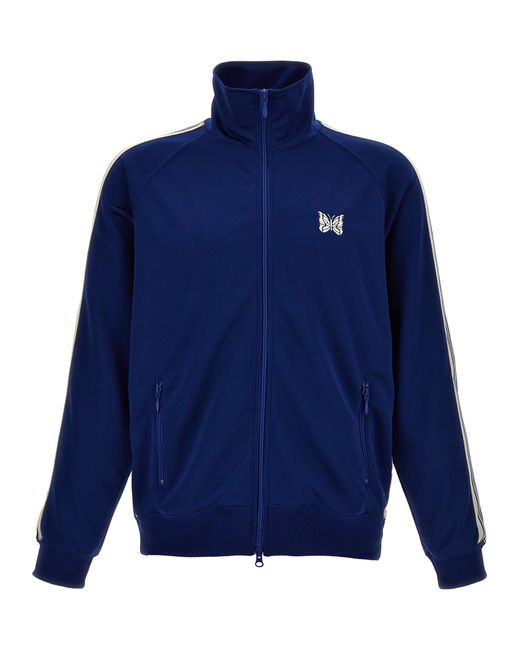 Needles Blue Logo Embroidery Track Top for men