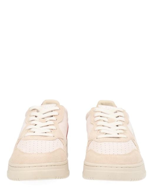Autry Natural Medalist Low Sneaker Suede Cow Leather Trainers