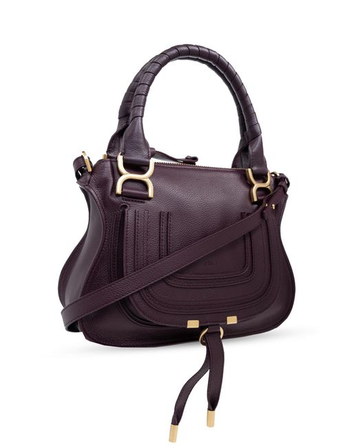 Chloé Purple Marcie Small Shoulder Bag