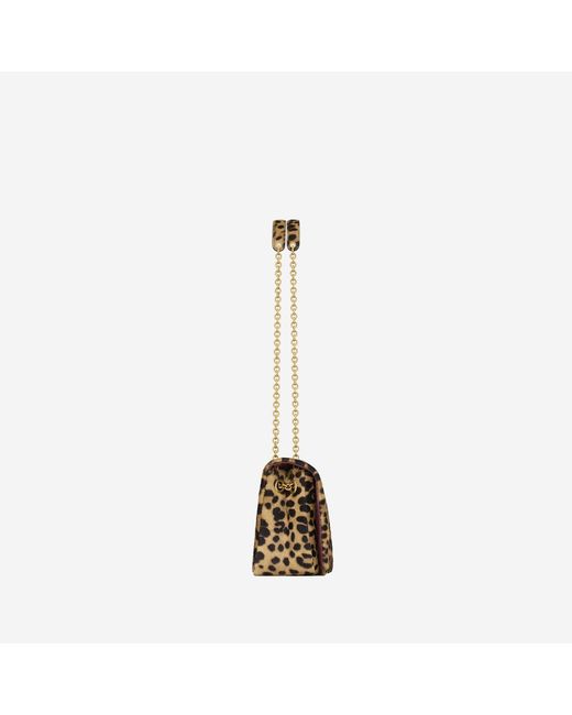 Saint Laurent White Mini Pony Leather Bag Calfskin Shoulder