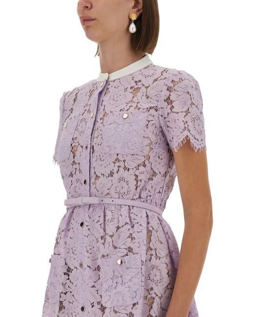 black lace dress and heels Karen Kane V Neck Scallop Hem Lace Dress, XS, Black