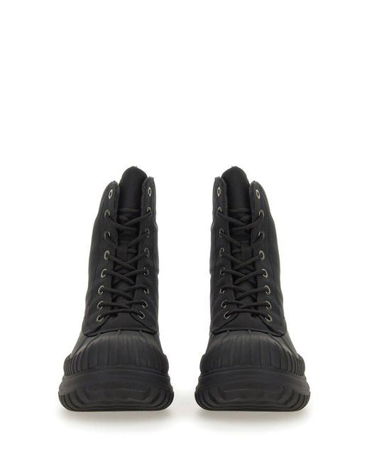 Ganni Black Outdoor Lace-up Boot