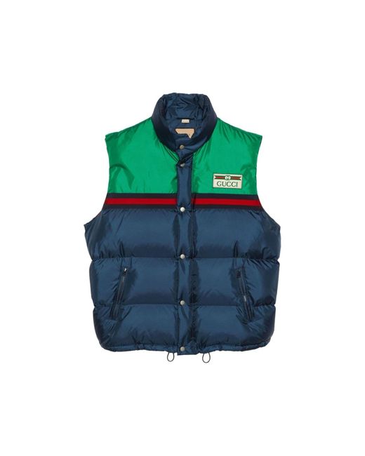 Gucci Blue Padded Vest for men