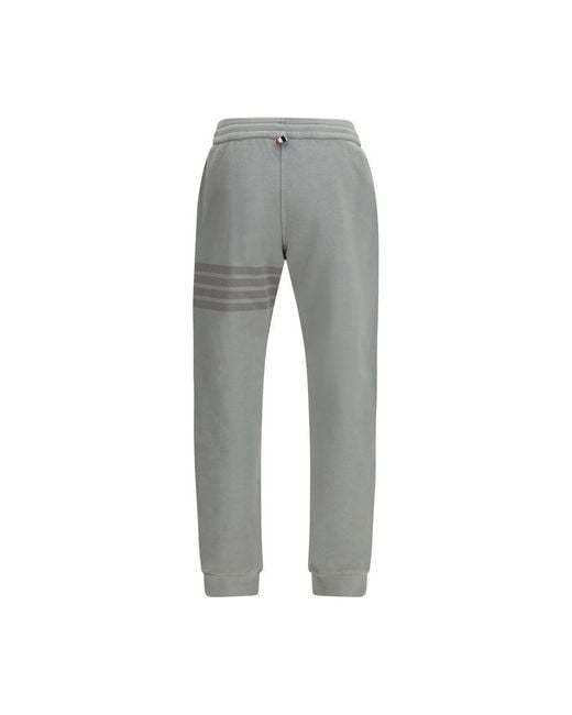 Thom Browne Gray Cotton Joggers (workout Pants) for men