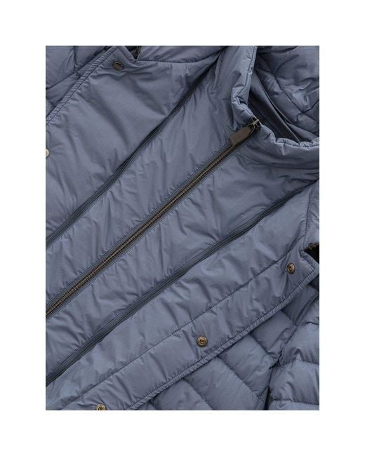 Herno Blue Polyester Coat Clothing for men