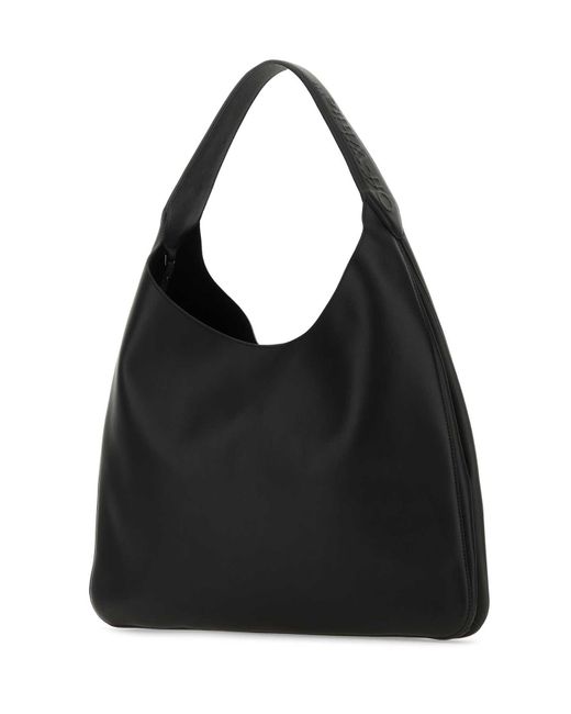 Off-White c/o Virgil Abloh Black Leather Metropolitan Shoulder Bag