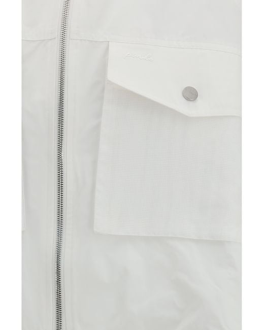 Pinko Gray Beth Jacket With Transparent Inserts Polyester