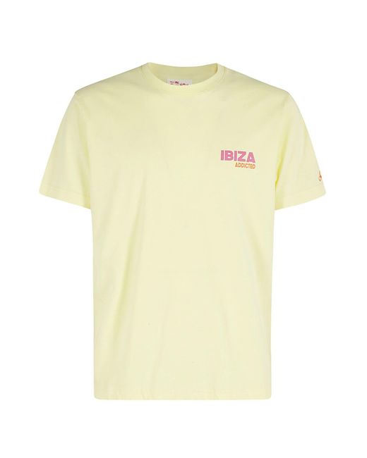 Mc2 Saint Barth Yellow Cotton Classic T Shirt for men