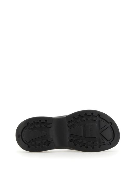 Ganni Black Slide Sandal With Logo
