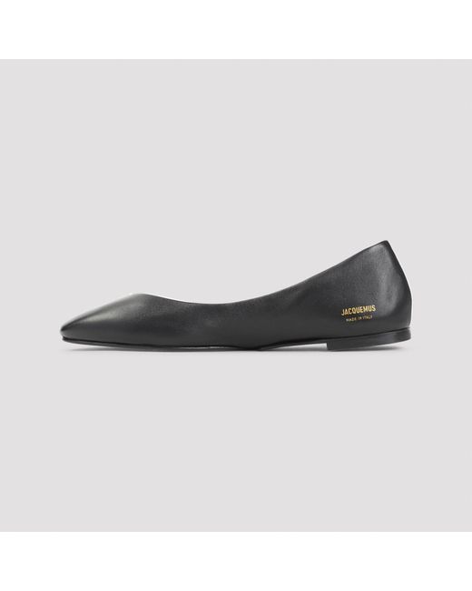 Jacquemus Metallic Ovalo Ballerinas