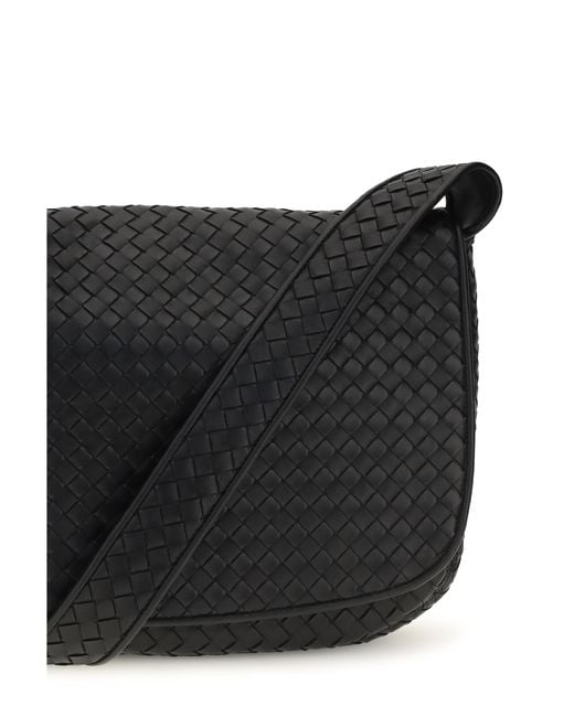 Bottega Veneta Black Shoulder Bag Veneto- Calf Leather for men