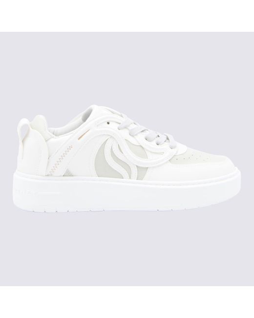 Stella McCartney White Ice Leather S Wave 1 Sneakers