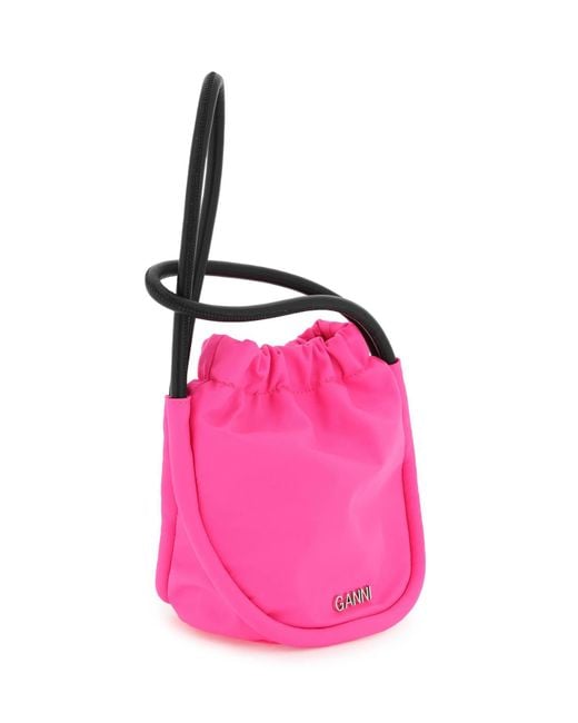 Ganni Pink 'knot'mini Bag