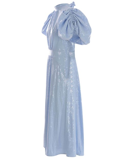 ROTATE BIRGER CHRISTENSEN Rotate Dresses Light Blue