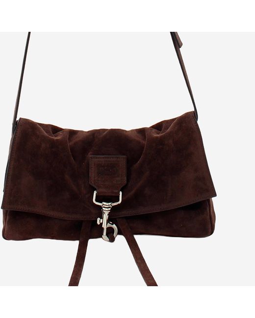 RADICA STUDIO Brown Suede Bag Shoulder