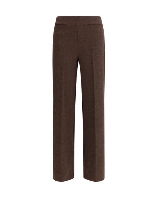 Avenue Montaigne Brown Bouclé Pants
