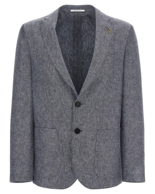 Pal Zileri Gray Brera Blazer for men