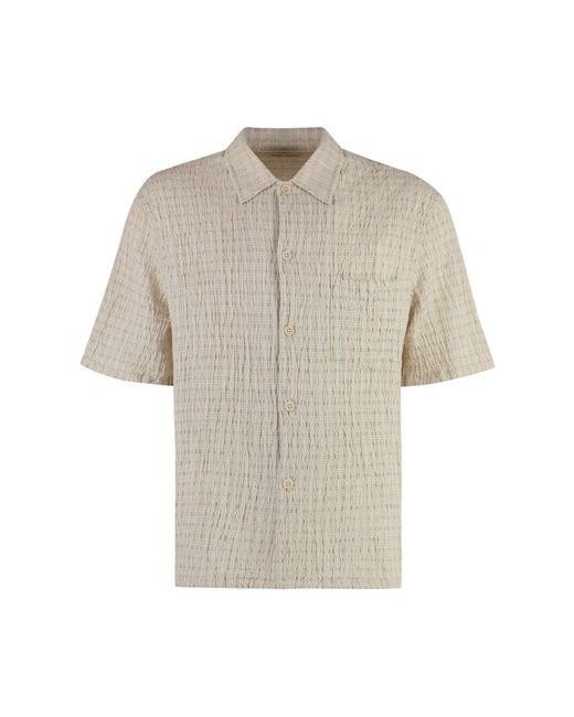 Our Legacy Natural Box Linen-Cotton Blend Shirt for men