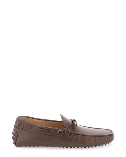 Tod's Brown Gommino Slip-on Driving Loafers for men