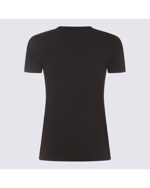 Versace Black And Cotton T-Shirt
