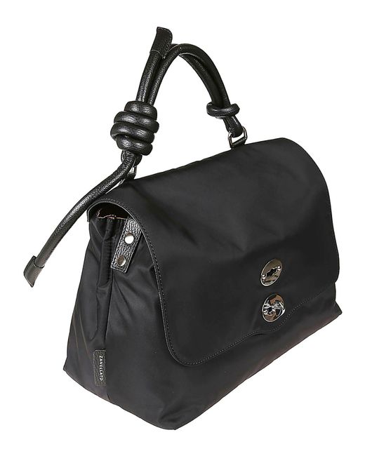 Zanellato Black Postina Tokyo Shoulder Bag