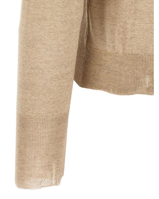 Golden Goose Deluxe Brand Natural 'Dilara' Turtleneck Sweater