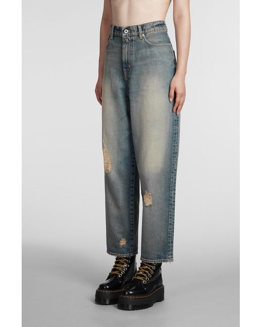 KENZO Jeans In Blue Cotton